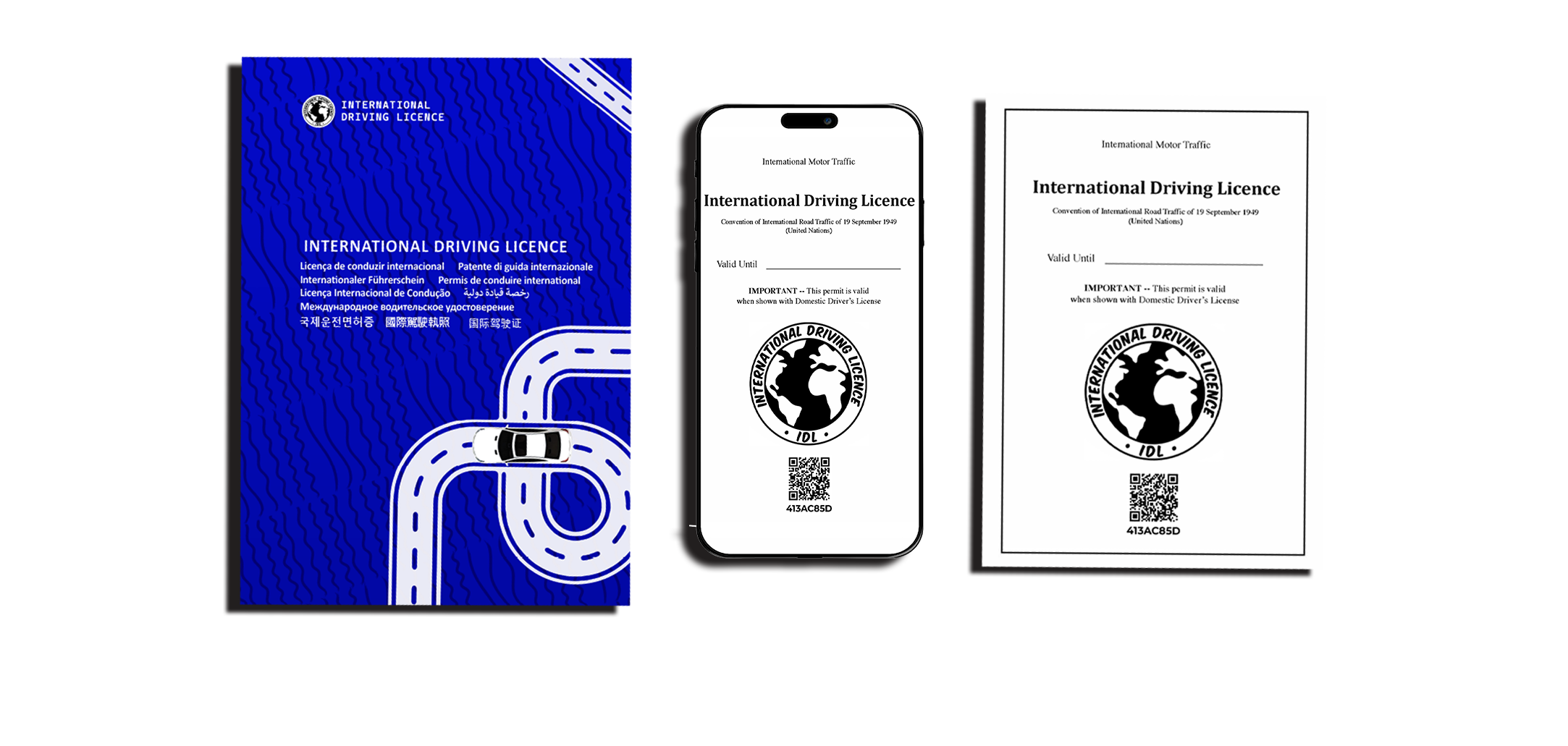 Digital and physical International Driving Licence
